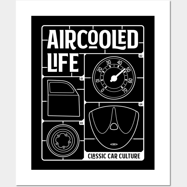 Aircooled Classic Car Parts vdub Air-cooled Life Wall Art by Aircooled Life